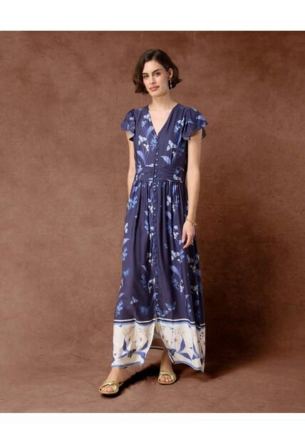 Vestido  Para Mujer M/C Largo Color Azul Marca Patprimo #30171095