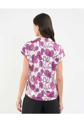 Blusa Para Mujer Manga Corta Color Morado Marca Patprimo #30123448
