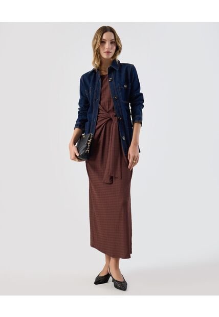 Vestido  Para Mujer M/C Medio Color Café Marca Patprimo #30171071