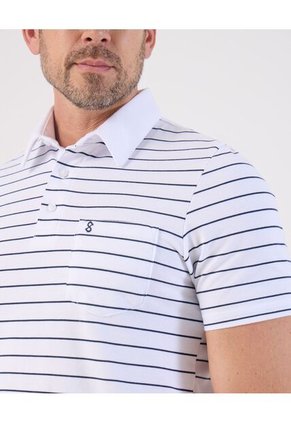 Polo  Para Hombre Cuello Maquina Con Bolsillo Color Blanco Marca Patprimo #44117234