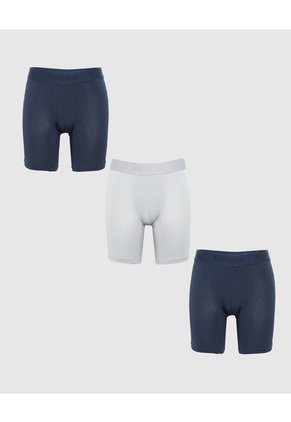 Set X3 Boxers Premium En Rib X3 Para Hombre Negro Patprimo