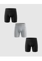 Set X3 Boxers Ajuste Ergonómico  X3 Para Hombre Negro Patprimo de Patprimo