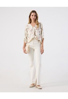 Blusa  Para Mujer Manga 3/4 Color Crema Marca Patprimo #30123629