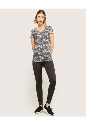 Camiseta Para Mujer Manga Corta Color Gris  Marca Patprimo #30092263