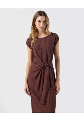 Vestido  Para Mujer M/C Medio Color Café Marca Patprimo #30171071