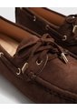 Mocasín De Gamuza Con Lazo   Para Mujer Café Patprimo de Patprimo