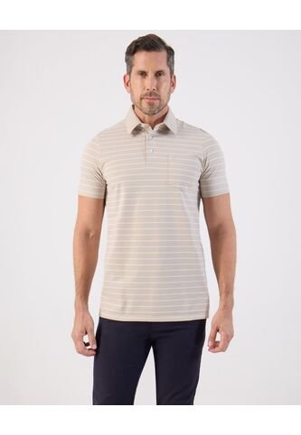 Polo  Para Hombre Cuello Maquina Con Bolsillo Color Beige Marca Patprimo #44117235 Patprimo
