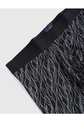 Bóxer Medio Con Estampado  X1 Para Hombre Negro Patprimo