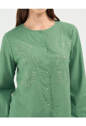 Blusa Para Mujer Manga Larga Color Verde Oscuro Marca Patprimo #30123468