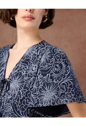 Blusa  Para Mujer Manga Corta Color Azul Marca Patprimo #30123661