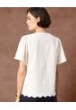 Blusa  Para Mujer Manga Corta Color Blanco Marca Patprimo #30123661 de Patprimo