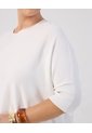 Saco Manga Media Acanalada  Curvy  Para Mujer Blanco Patprimo de Patprimo