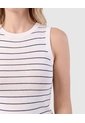 Camiseta Esqueleto En Rib   Para Mujer Blanco Patprimo de Patprimo