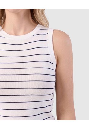 Camiseta Esqueleto En Rib   Para Mujer Blanco Patprimo
