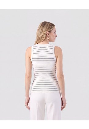 Camiseta Esqueleto En Rib   Para Mujer Blanco Patprimo