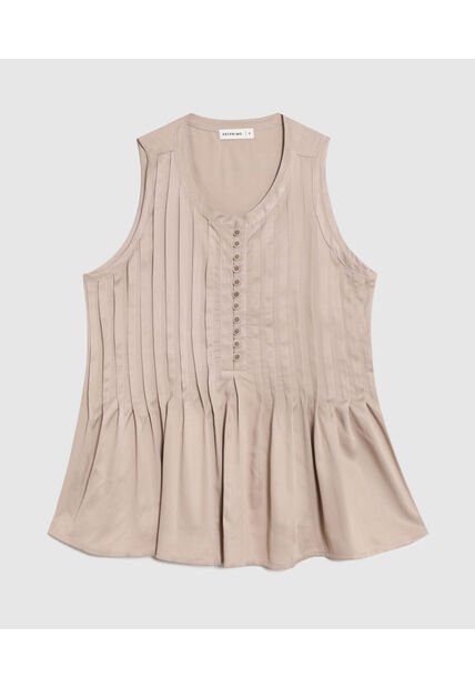 Blusa  Para Mujer Manga Sisa Color Café Marca Patprimo #30123654