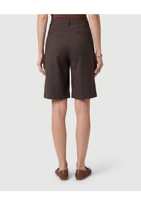 Bermuda Con Pasadores Para Mujer Café Patprimo