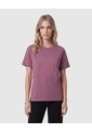 Camiseta Con Flor En Relieve   Para Mujer Vino Patprimo de Patprimo