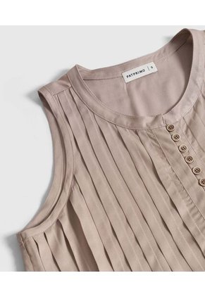 Blusa  Para Mujer Manga Sisa Color Café Marca Patprimo #30123654