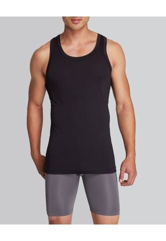 .Camiseta Hombre Patprimo Negro Poliéster M/S 44020022-10 Patprimo