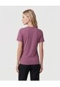 Camiseta Con Flor En Relieve   Para Mujer Vino Patprimo de Patprimo