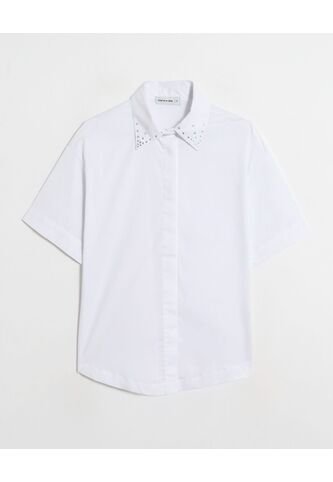 Camisa  Para Mujer Manga Corta Color Blanco Marca Patprimo #30010766 Patprimo