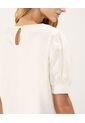 Blusa Para Mujer Manga Corta Color Crema Marca Patprimo #30123432 de Patprimo