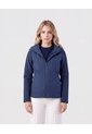 Chaqueta Acolchada Con Capota   Para Mujer Azul Patprimo de Patprimo