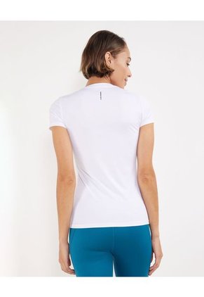 Camiseta Para Mujer Manga Corta Cuello V Color Blanco Marca Patprimo #30093431