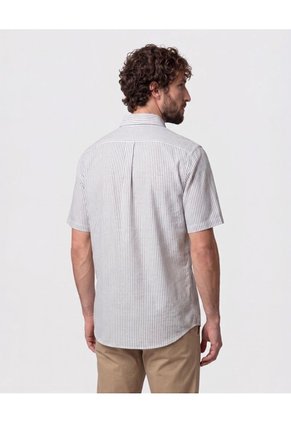 Camisa Listrada   Para Hombre Azul Patprimo