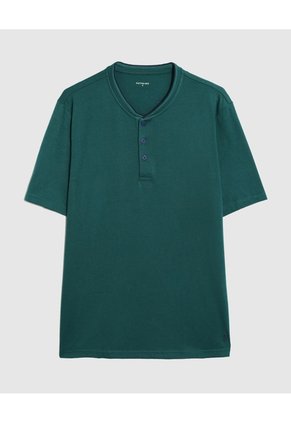 Pijama Corta Con Botones Para Hombre Verde Patprimo