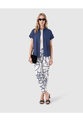 Pantalón Ajustado Tobillero   Para Mujer Blanco Patprimo