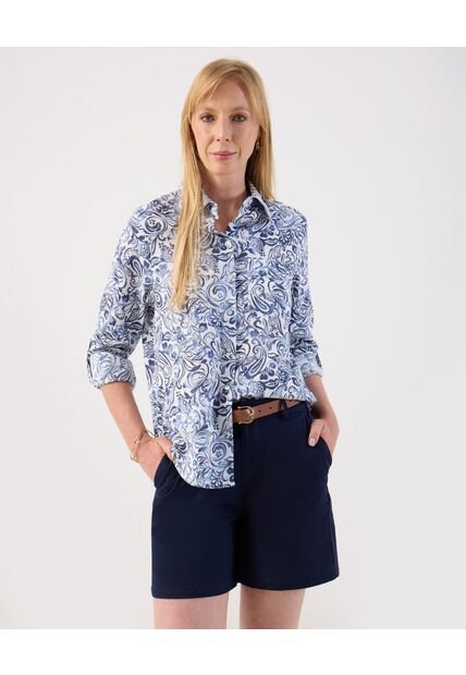 Camisa  Para Mujer Manga Larga Color Azul Marca Patprimo #30010762