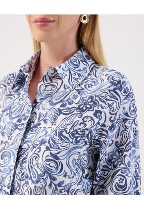 Camisa  Para Mujer Manga Larga Color Azul Marca Patprimo #30010762