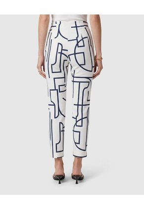 Pantalón Ajustado Tobillero   Para Mujer Blanco Patprimo