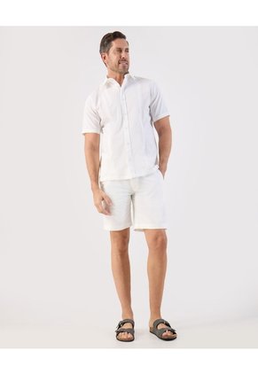 Bermuda  Para Hombre Jogger Corto Color Blanco Marca Patprimo #44100524