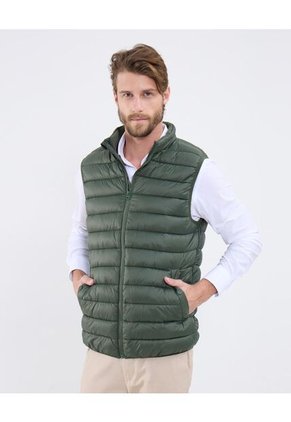 Chaleco Para Hombre Acolchado Color Verde Marca Patprimo #44250009