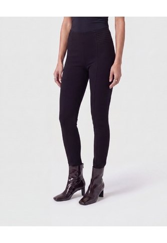 Leggins Con Alforzas Pretina   Para Mujer Negro Patprimo Patprimo