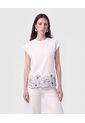 Camiseta Con Detalle En Borde   Para Mujer Blanco Patprimo de Patprimo