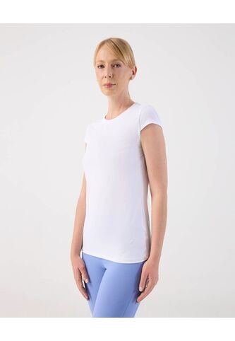 Camiseta Deportiva Manga Casco  Para Mujer Blanco Patprimo Patprimo