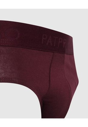 Pantalóncillo X1 Para Hombre Brief Color Vino Marca Patprimo #44000457