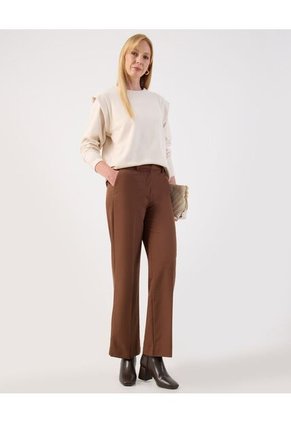 Pantalón  Para Mujer Moda Color Café Marca Patprimo #30072099