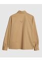 Camisa Unicolor Con Bolsillos  Para Mujer Beige Patprimo de Patprimo