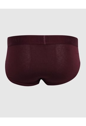Pantalóncillo X1 Para Hombre Brief Color Vino Marca Patprimo #44000457