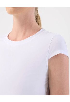 Camiseta Deportiva Manga Casco  Para Mujer Blanco Patprimo