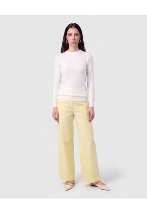 Saco De Punto Calado Para Mujer Blanco Patprimo