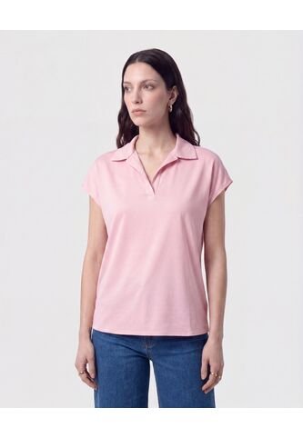 Blusa Camisera Sin Botones   Para Mujer Rosa Patprimo Patprimo