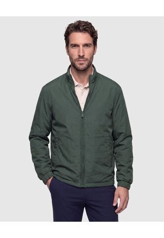Chaqueta Doble Faz Con Cuello Alto   Para Hombre Verde Patprimo Patprimo