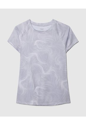 Camiseta Manga Corta Estampada Para Mujer Crema Patprimo