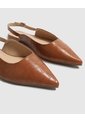 Zapato Destalonado Punta Fina   Para Mujer Café Patprimo de Patprimo